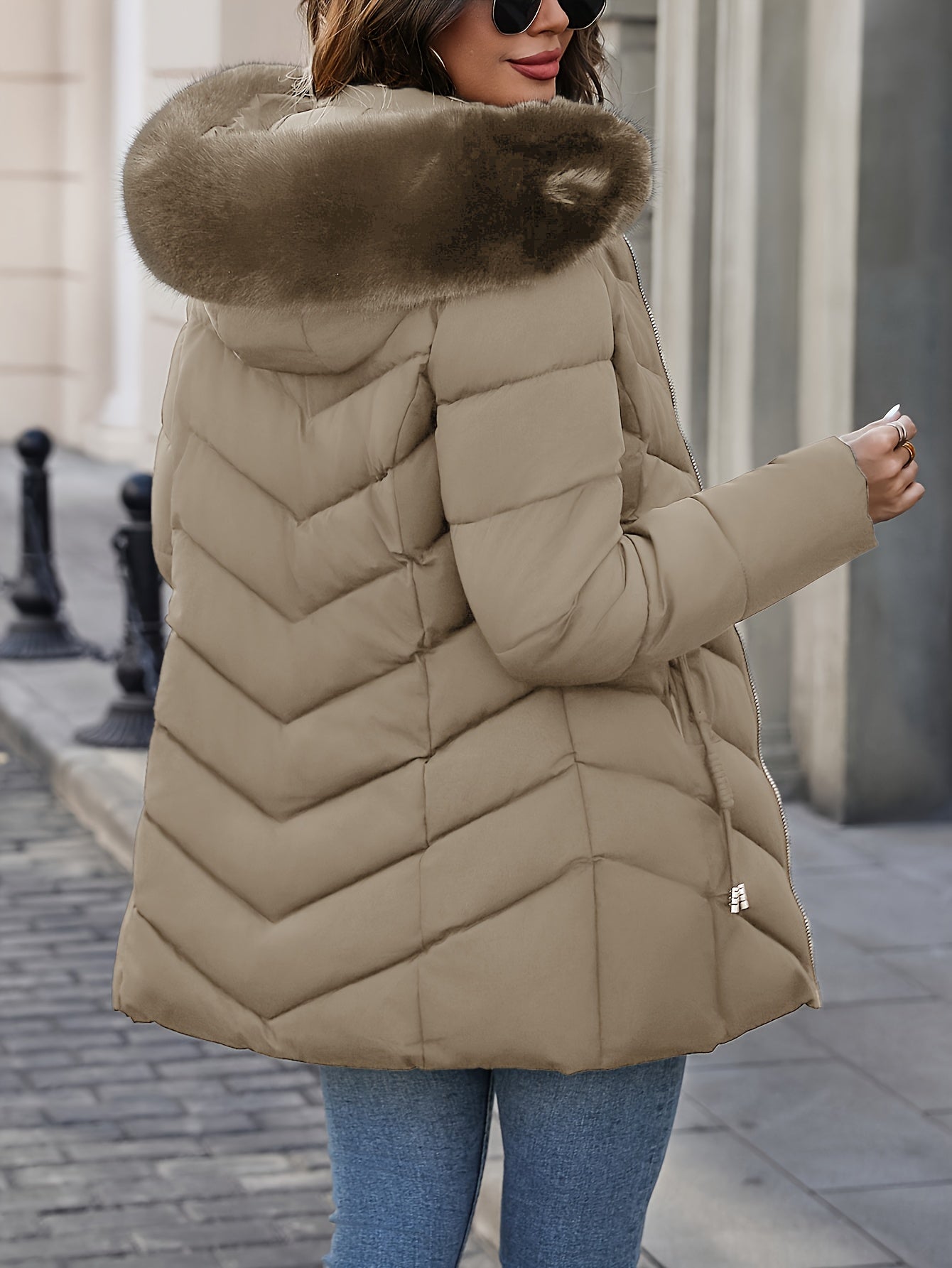 Aurelia Luxe™ | Faux Fur Hooded Winter Jacket