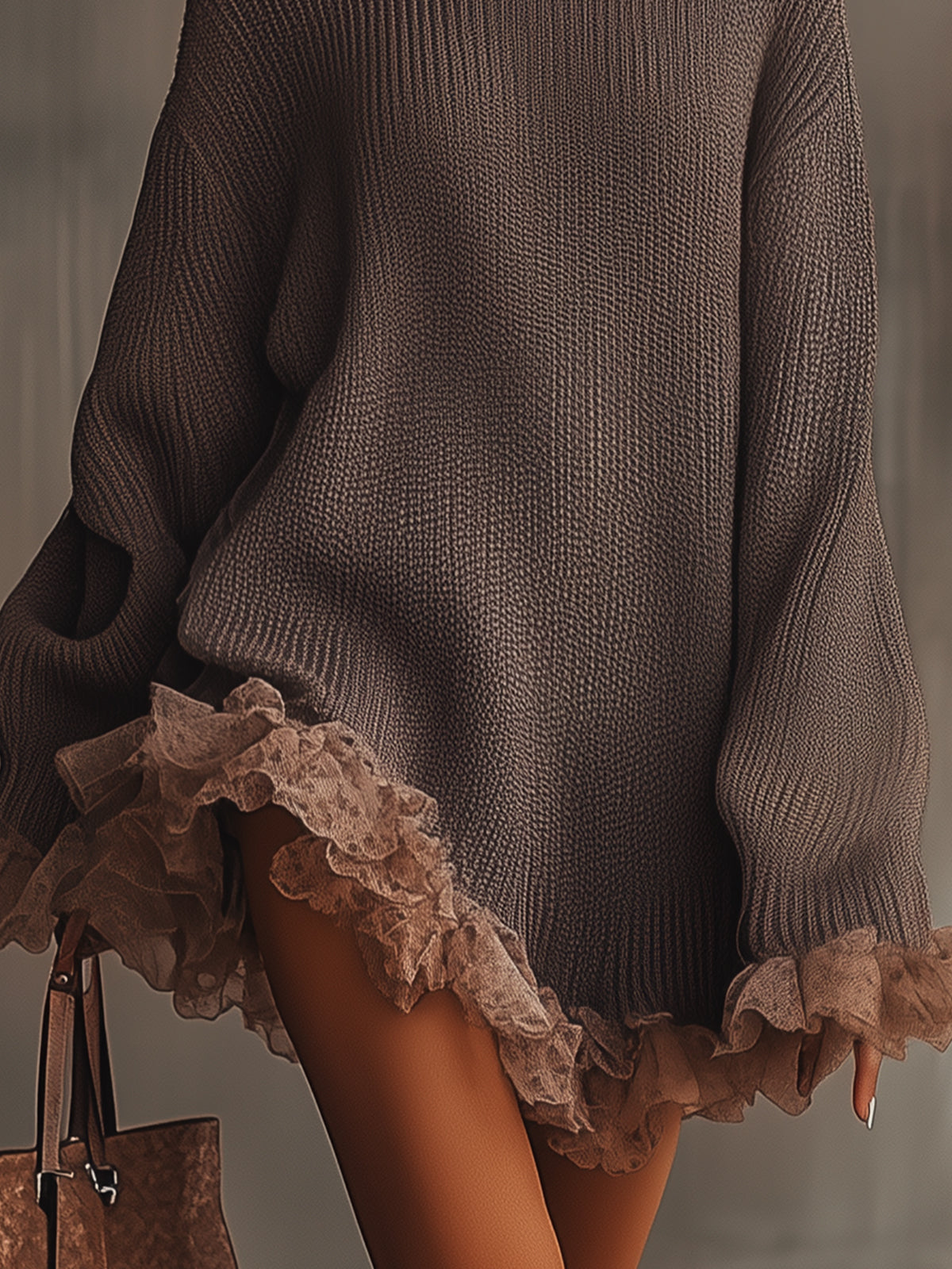 Lana | Ruffled Knit Dress