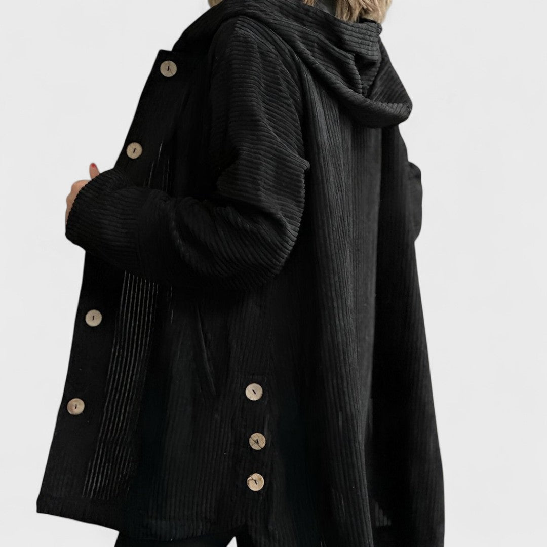 Cordia Luxe™ | Hooded Button Coat