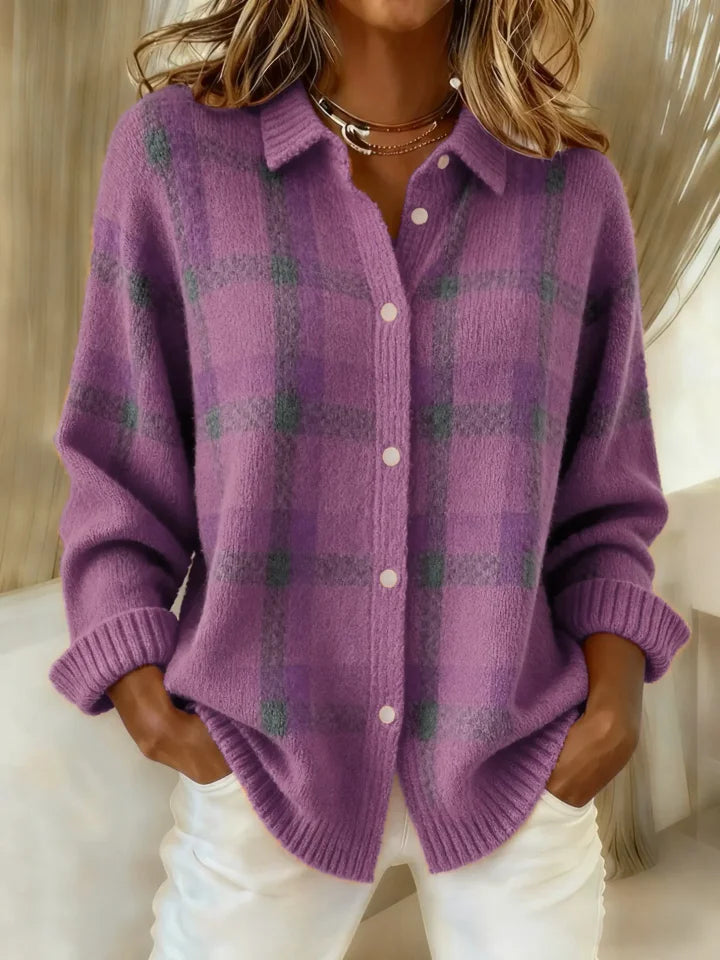Judith | Retro Plaid Sweater