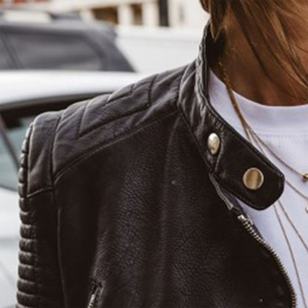 Avery™ | Classic Biker Jacket