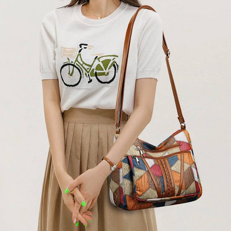 Mosaic Leather Bag