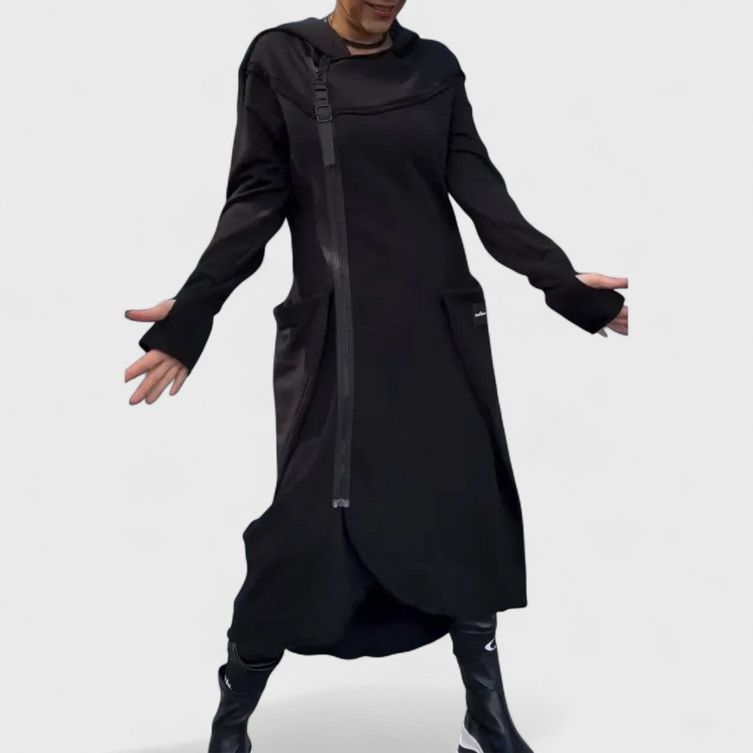 Maren Luxe™ | Long Zip Hooded Coat