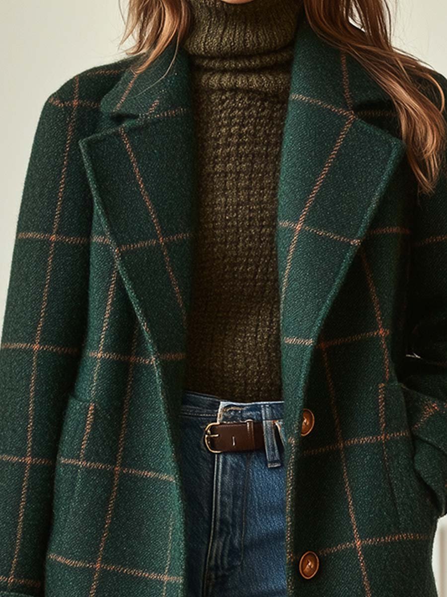 Rose – Classic Checked Coat
