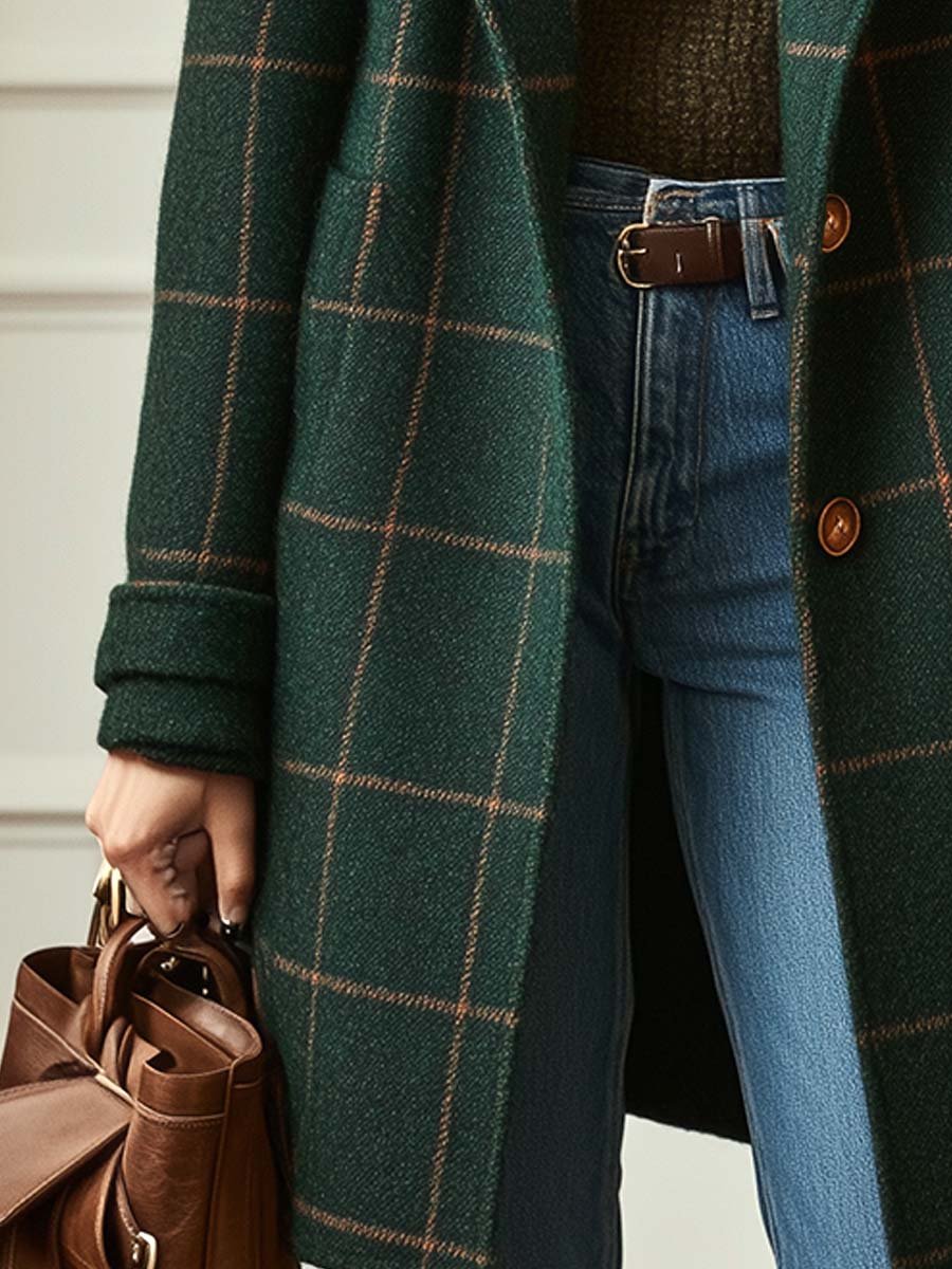 Rose – Classic Checked Coat