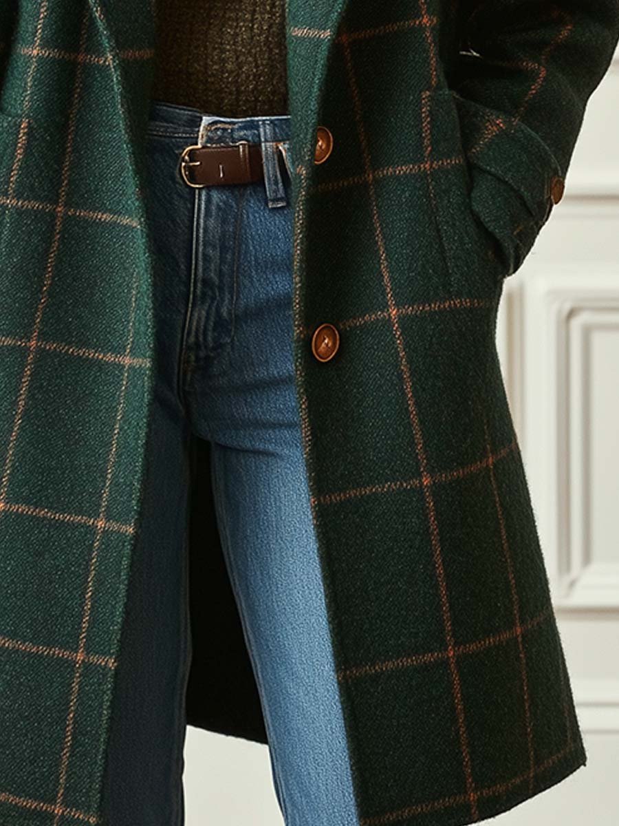 Rose – Classic Checked Coat