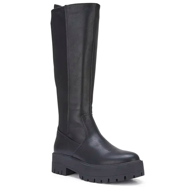 ROSEMARY™ - Classic BElastic Zip Boots for Women Low Heel Mid-Calf Winter Footwear
