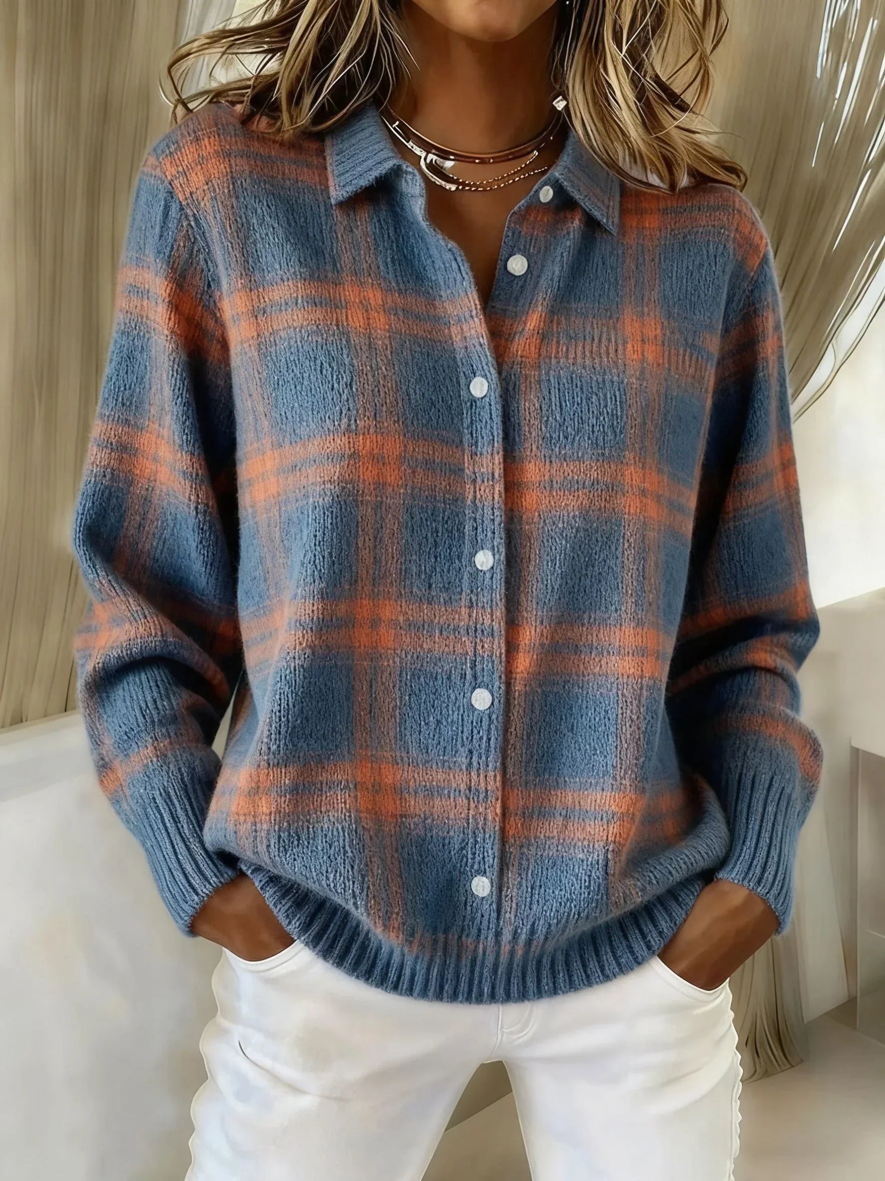 Judith | Retro Plaid Sweater