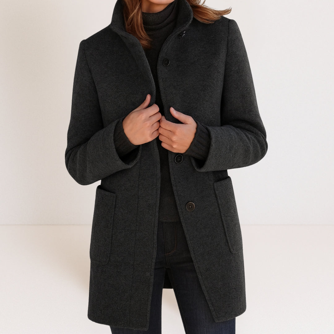 Charlotte Luxe™ | Refined Button-Up Coat