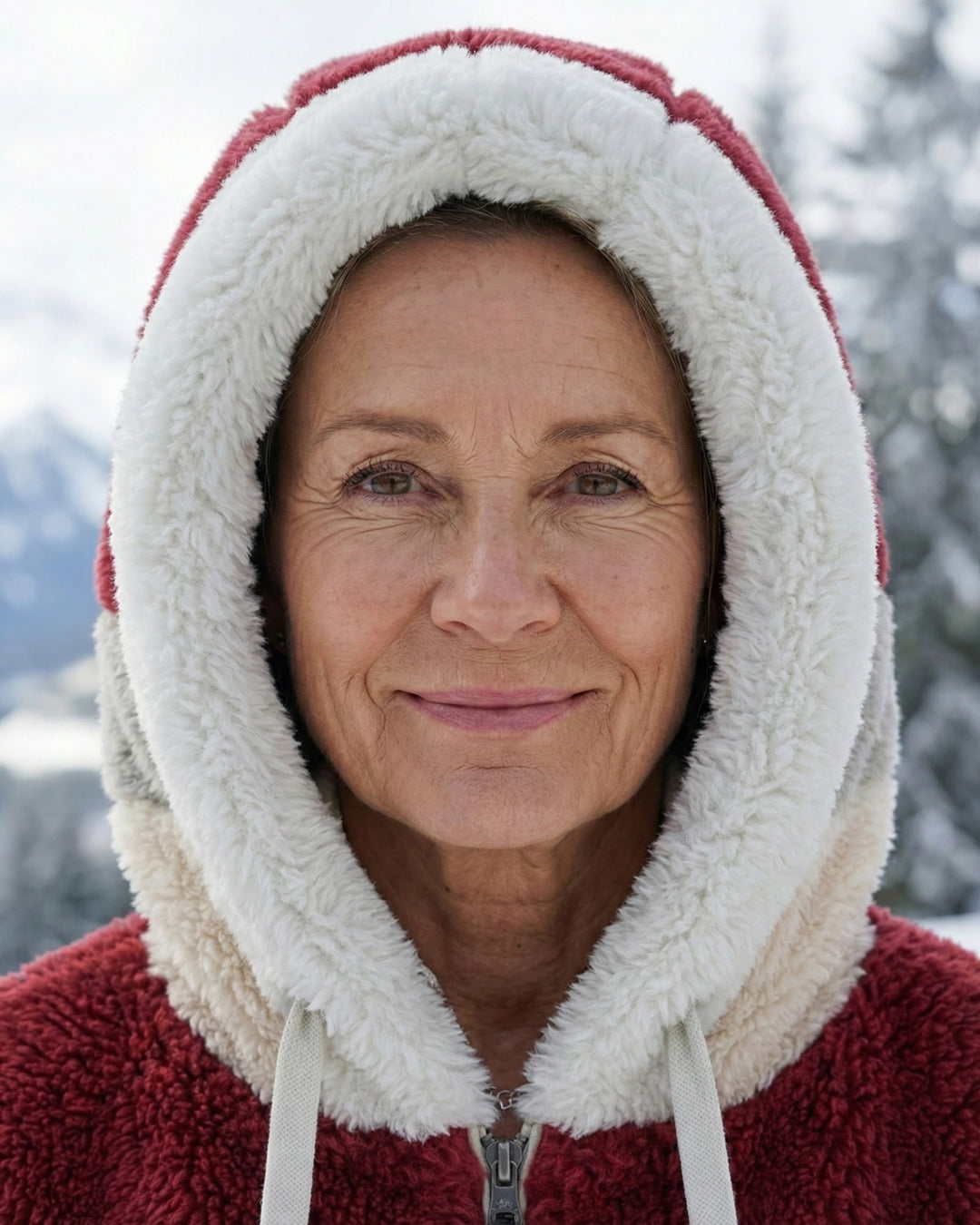 Colorblock Plush Coat