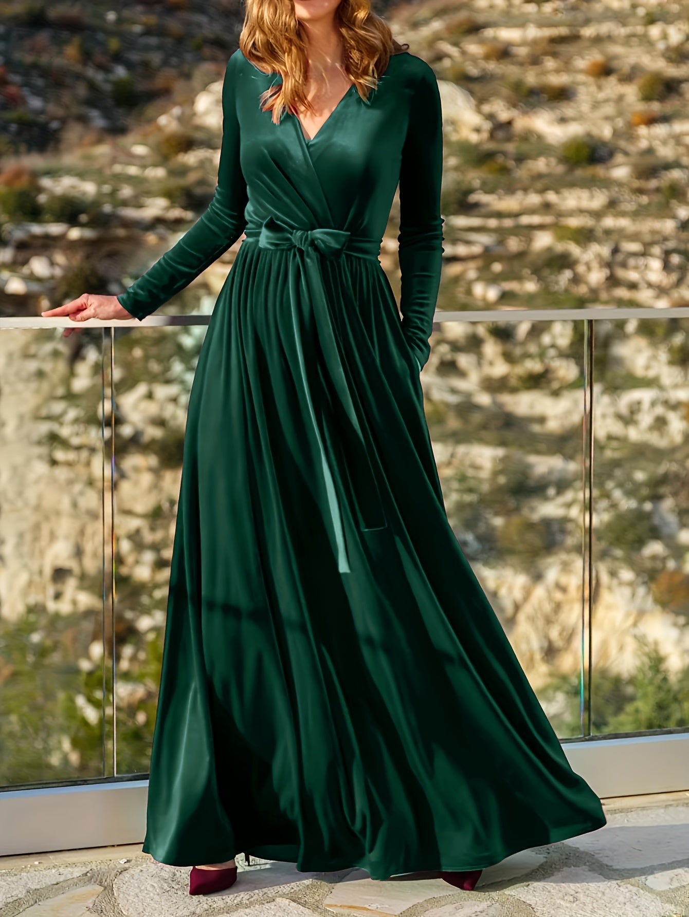 Sara | Velvet Maxi Dress