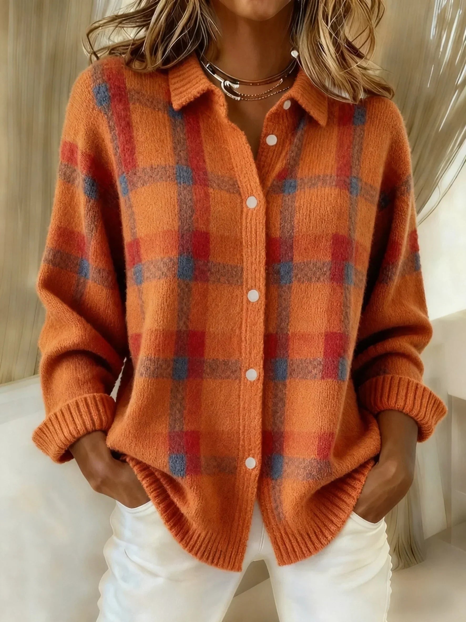 Judith | Retro Plaid Sweater