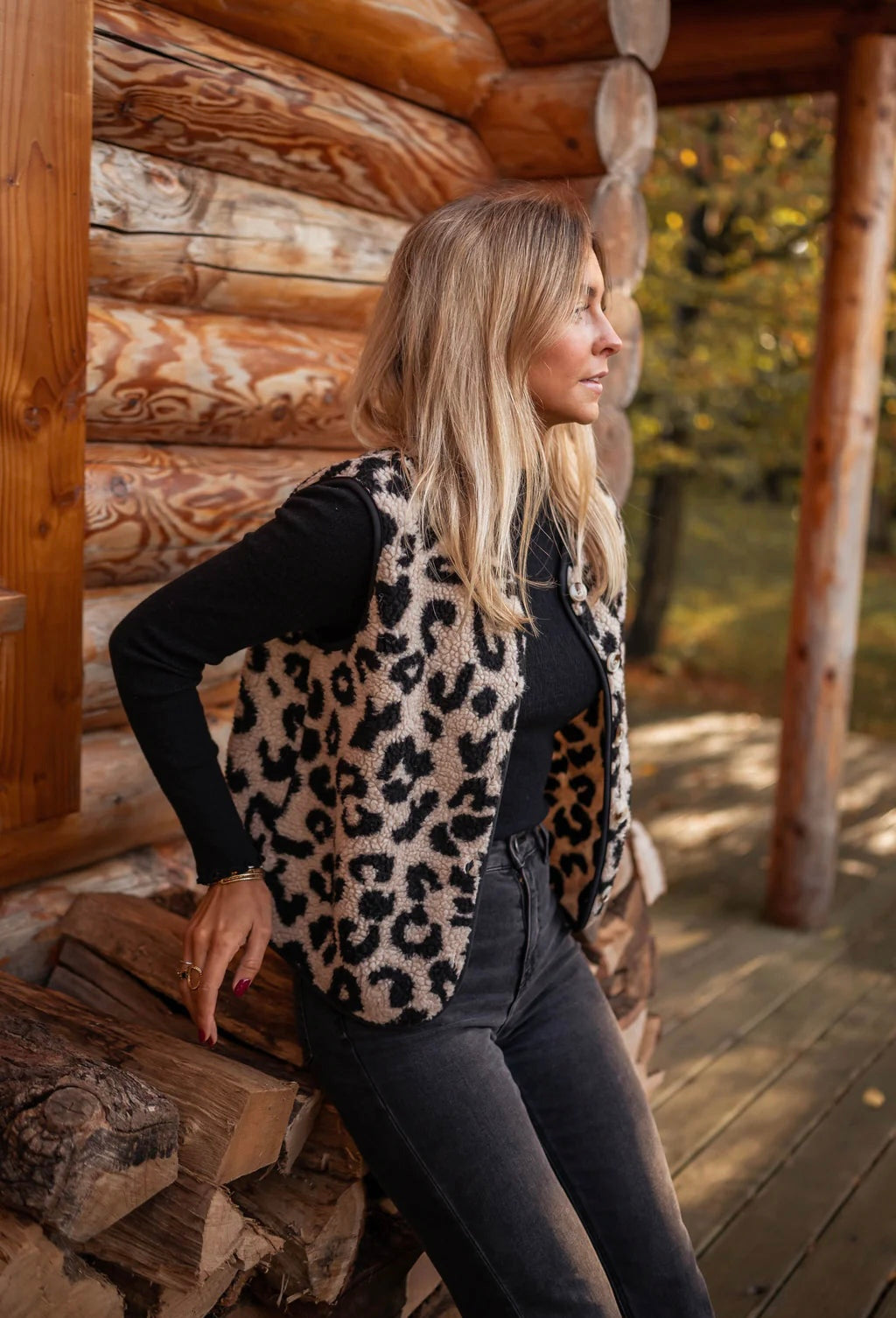 Amber™ | Statement Leopard Gilet
