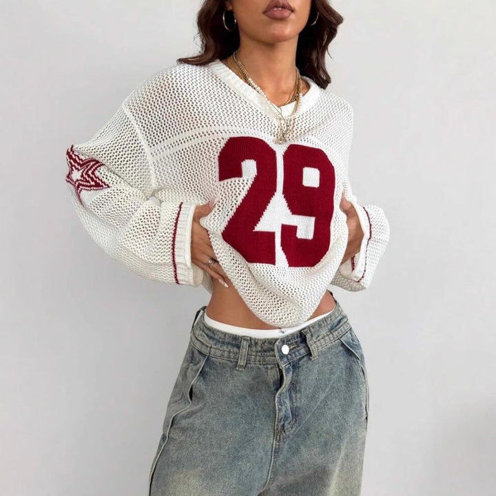 ALON™ – Retro Long Sleeve Pullover Sweater