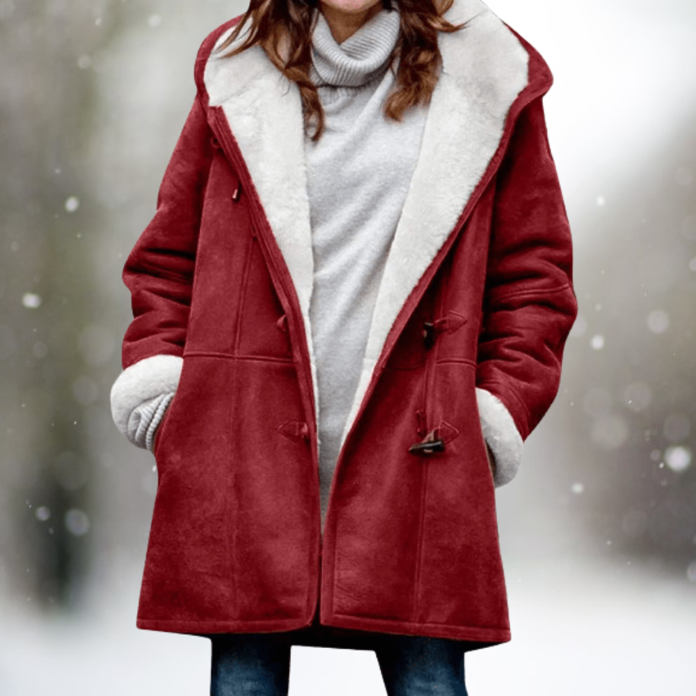 Eira™ | Cosy Fleece-Lined Hooded Coat