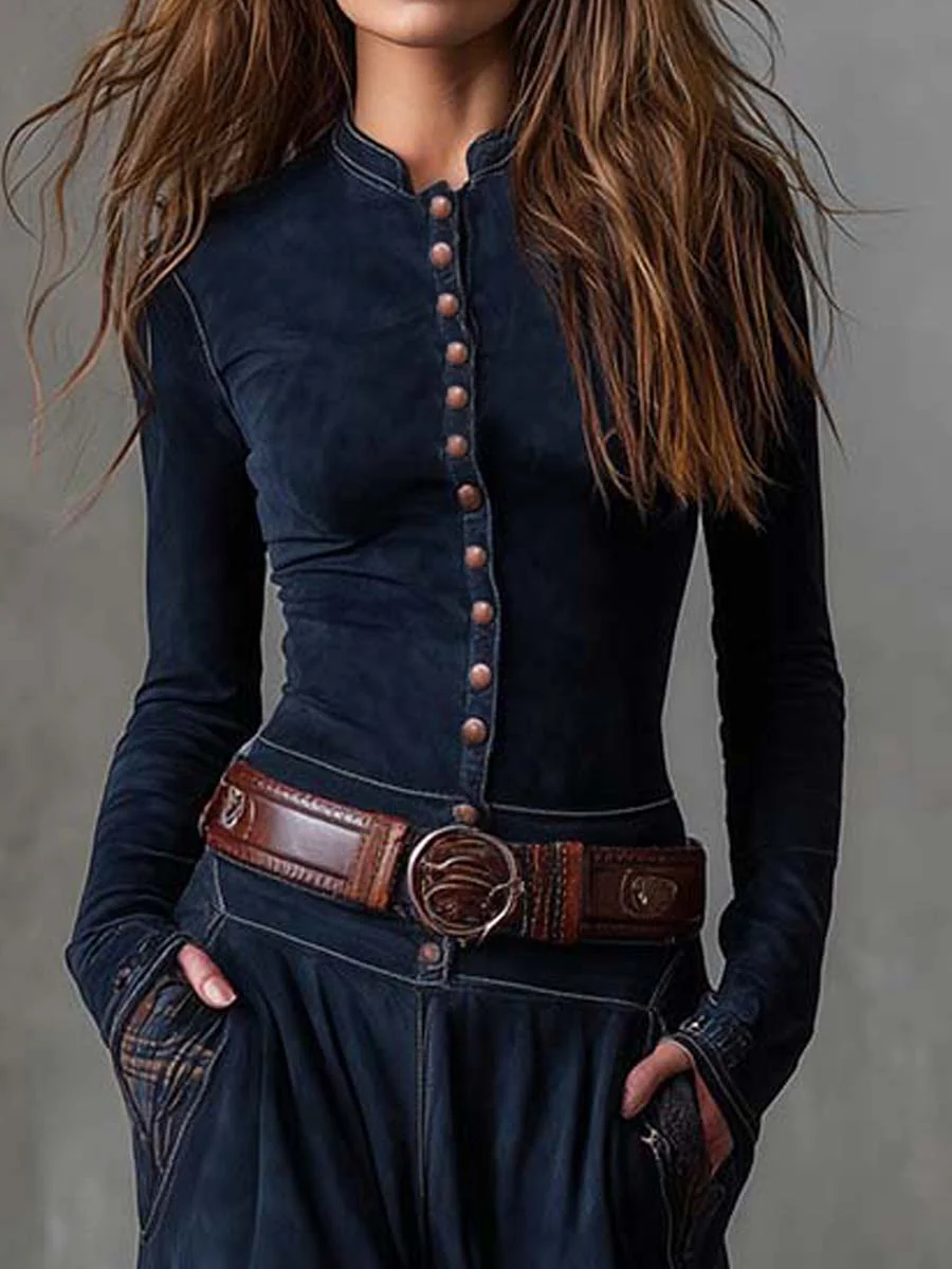 Emily | Belted Suede Dress