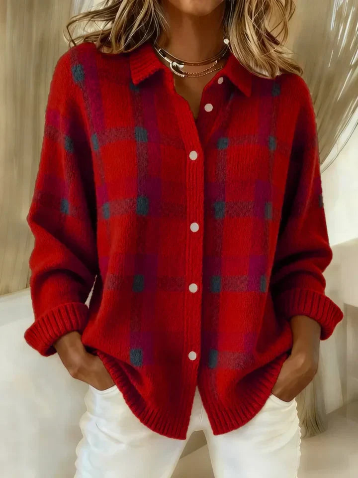 Judith | Retro Plaid Sweater