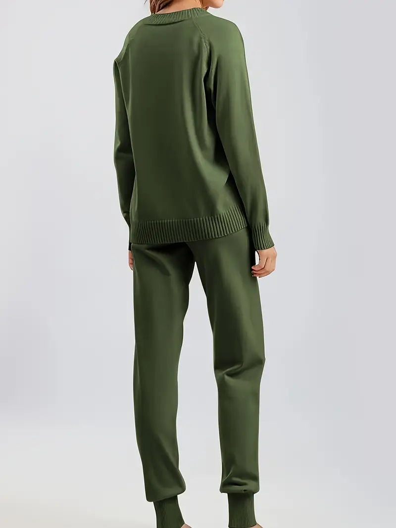 Evaris | Long Sleeve Two-Piece Set