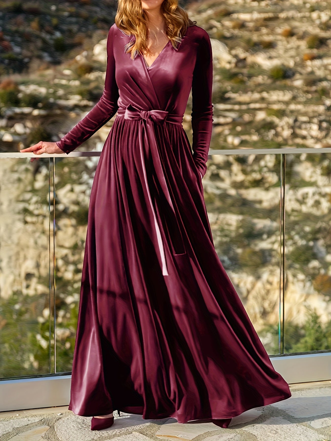 Sara | Velvet Maxi Dress