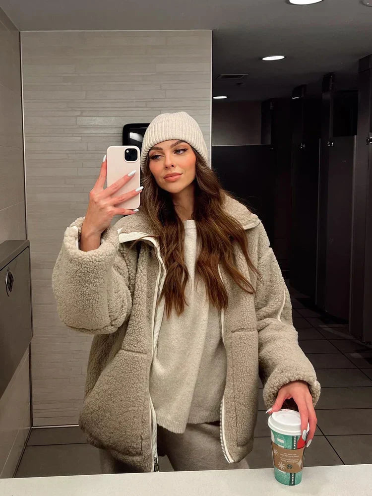 Amara™ | Soft Teddy Fleece Coat