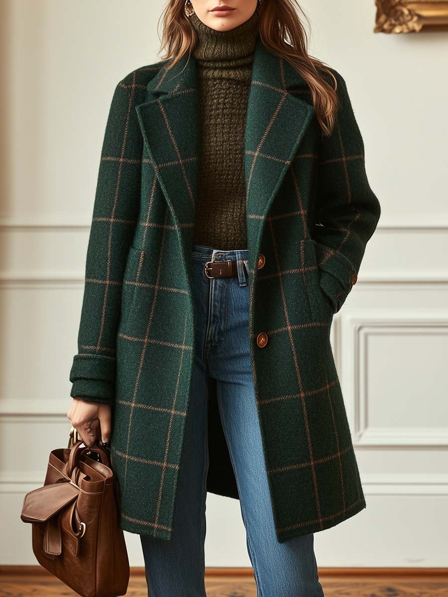 Rose – Classic Checked Coat